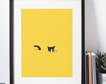 Printable Wall Art, Pop art, Cat, Wall Decor, Art Prints, Cat print, Artwork, Digital Download, Minimalist print, Cat art