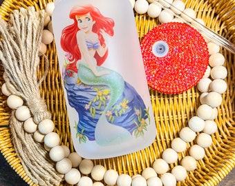 Mermaid glass can