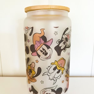 Magical Mouse Halloween glass cup
