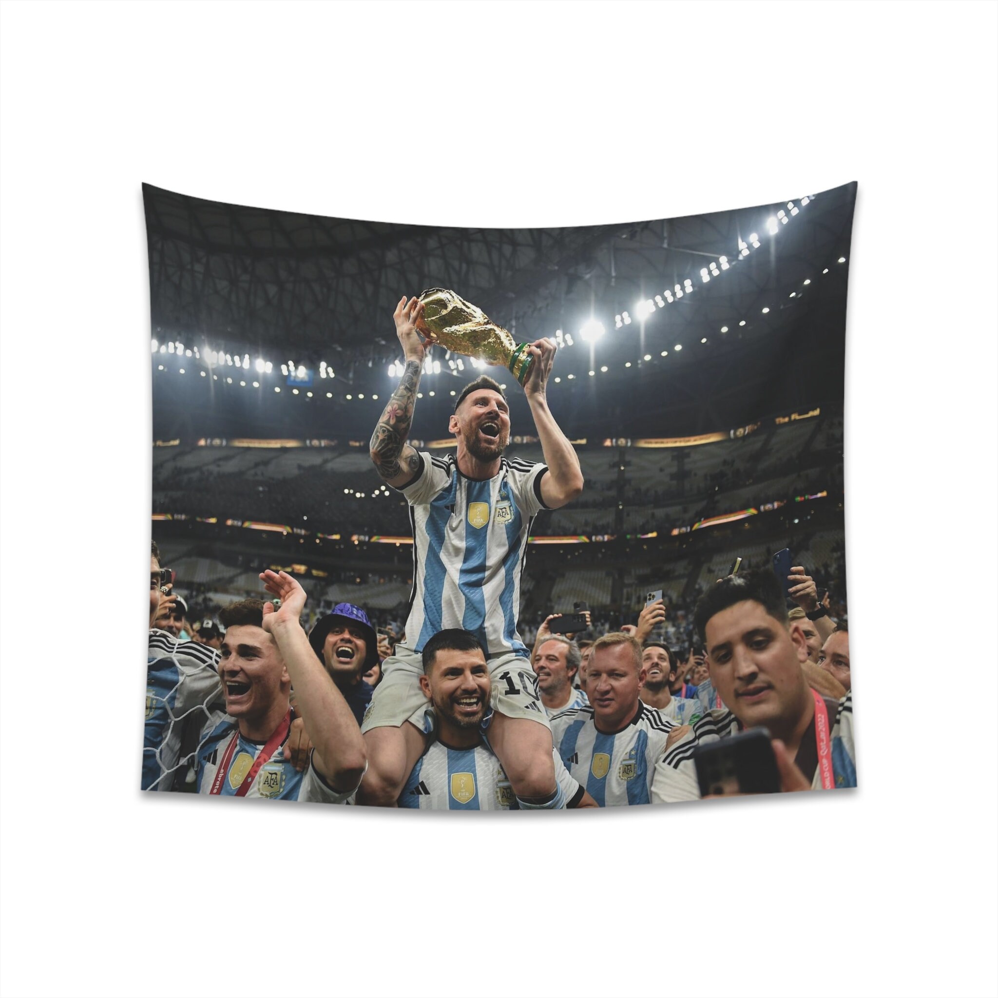 FIFA World Cup 18x14Drawstring Tote Bag- Country Flag Print 