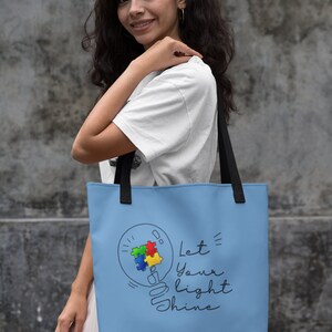 Autism Awareness Tote Bag - Autism Mom and Dad - Special Needs Teacher - Neurodiversity - Autism Warrior - Be Kind - Acceptance