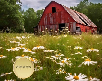 Rustic Barn Digital Download Bundle, Farm Art, Man Cave Wall Hanging, Farmhouse Decor, Father's Day gift, Birthday Gift