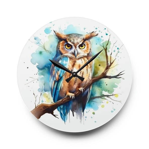 Owl Clock - Etsy