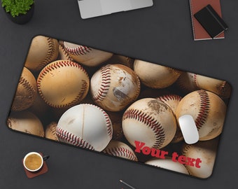 Large Mouse Pad Baseball Theme for  Gamers Track Pad Desk Accessory Gift Idea for Teacher Student Athlete Coach