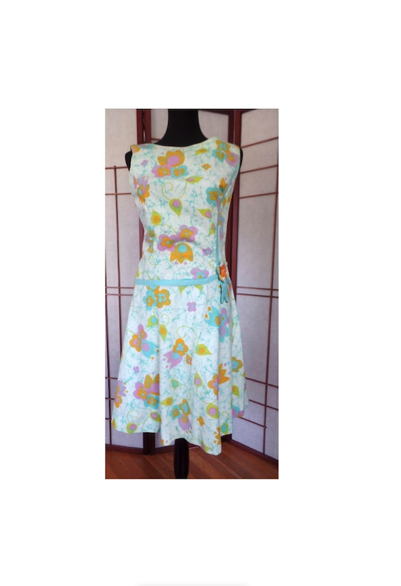 1960s Lily Pulitzer Style Shift Dress.