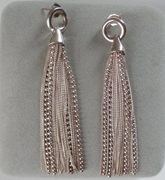 Italian Sterling Silver Earrings - image 2