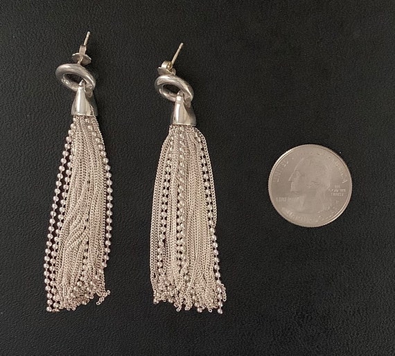 Italian Sterling Silver Earrings - image 5