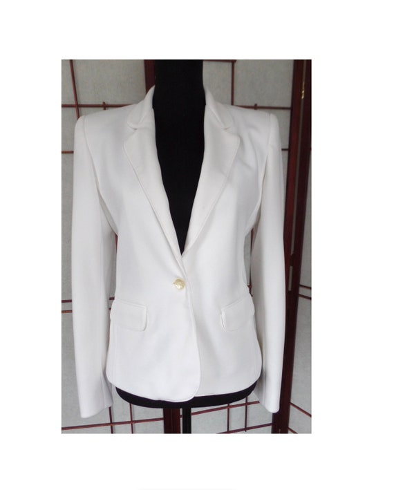 1980s Givenchy White Jacket