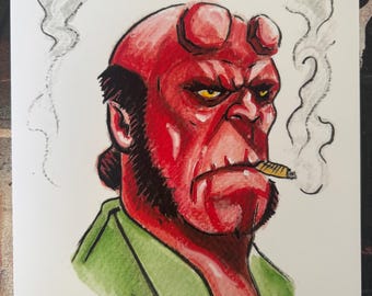 Hellboy portrait