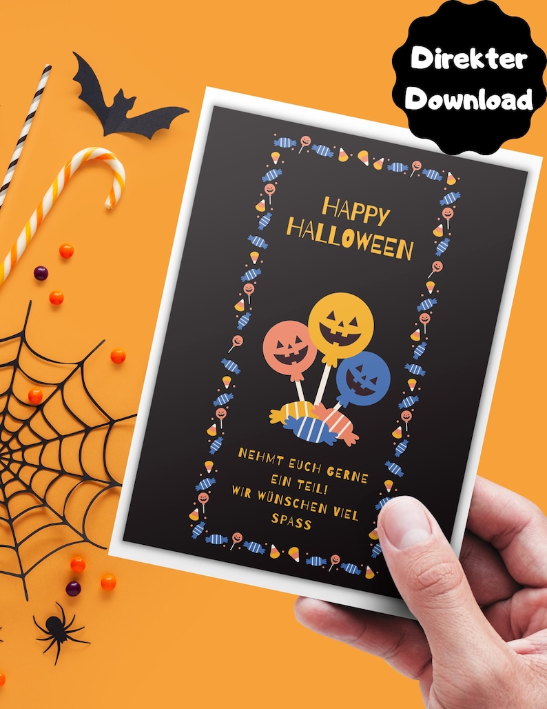 Halloween Schild Süßes vor der Tür Ein Teil pro Person Etsy.de