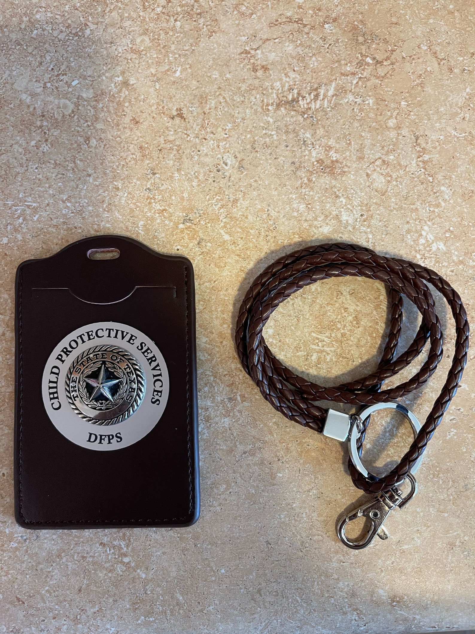 Texas Employee Badge Holders Custom Badge Holder Texas Etsy