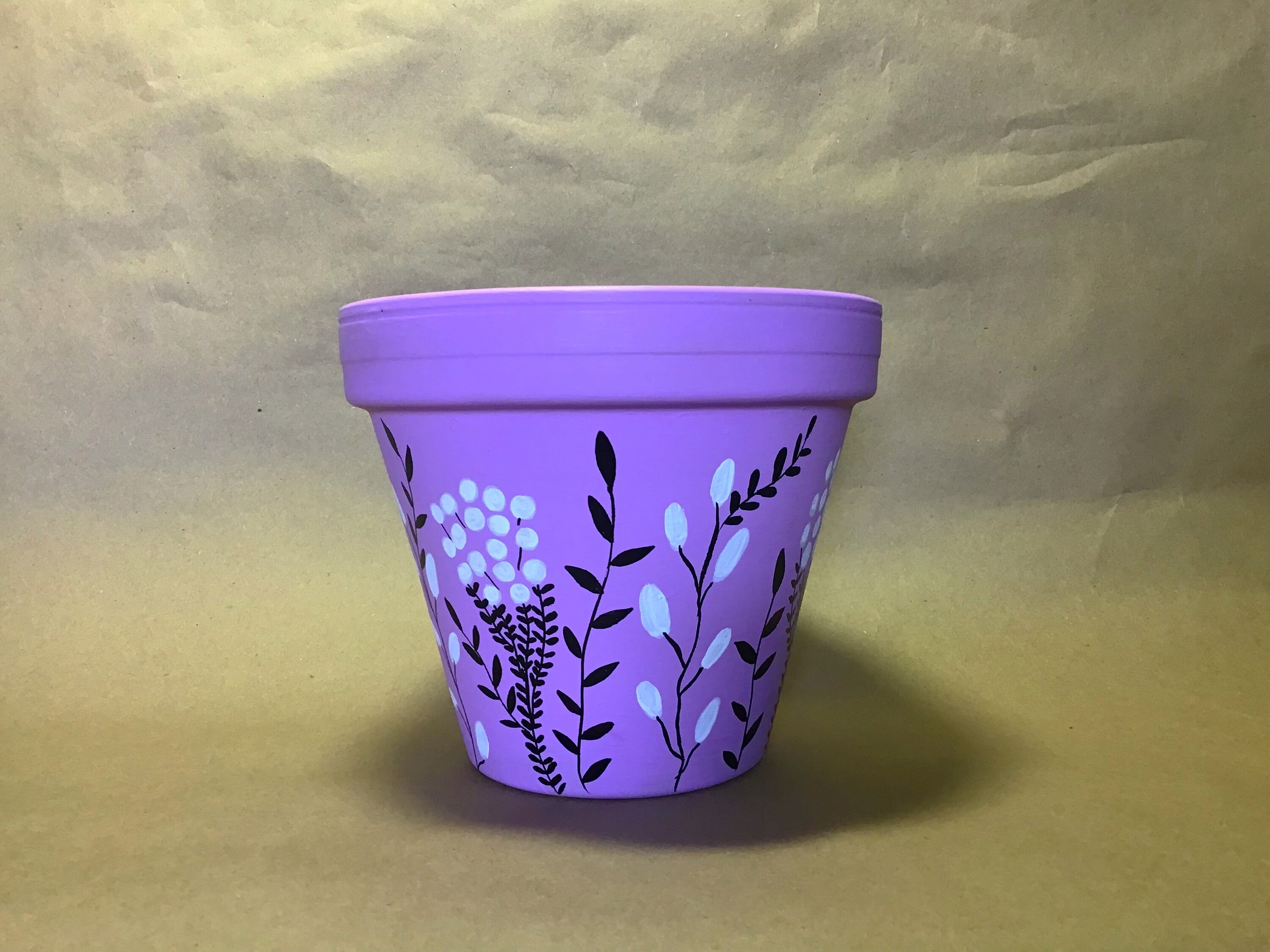 Flonal Pot 6 Inch Hand Painted Terracotta Pot | Floral Pot | Farmhouse | Beautiful ...