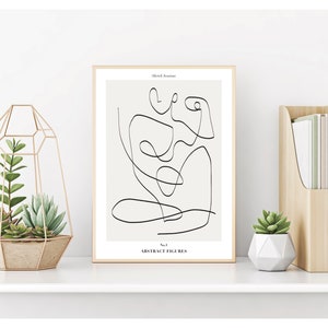 Minimalist Art Print, Abstract Art, Line Art, Print, Wall Art, Home Decor, Wall Print, Home Print, Digital Print, Minimalist