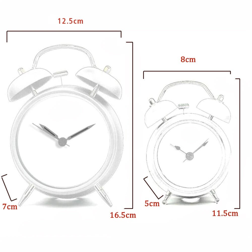 Retro Metal Bedside Alarm Clock Etsy UK