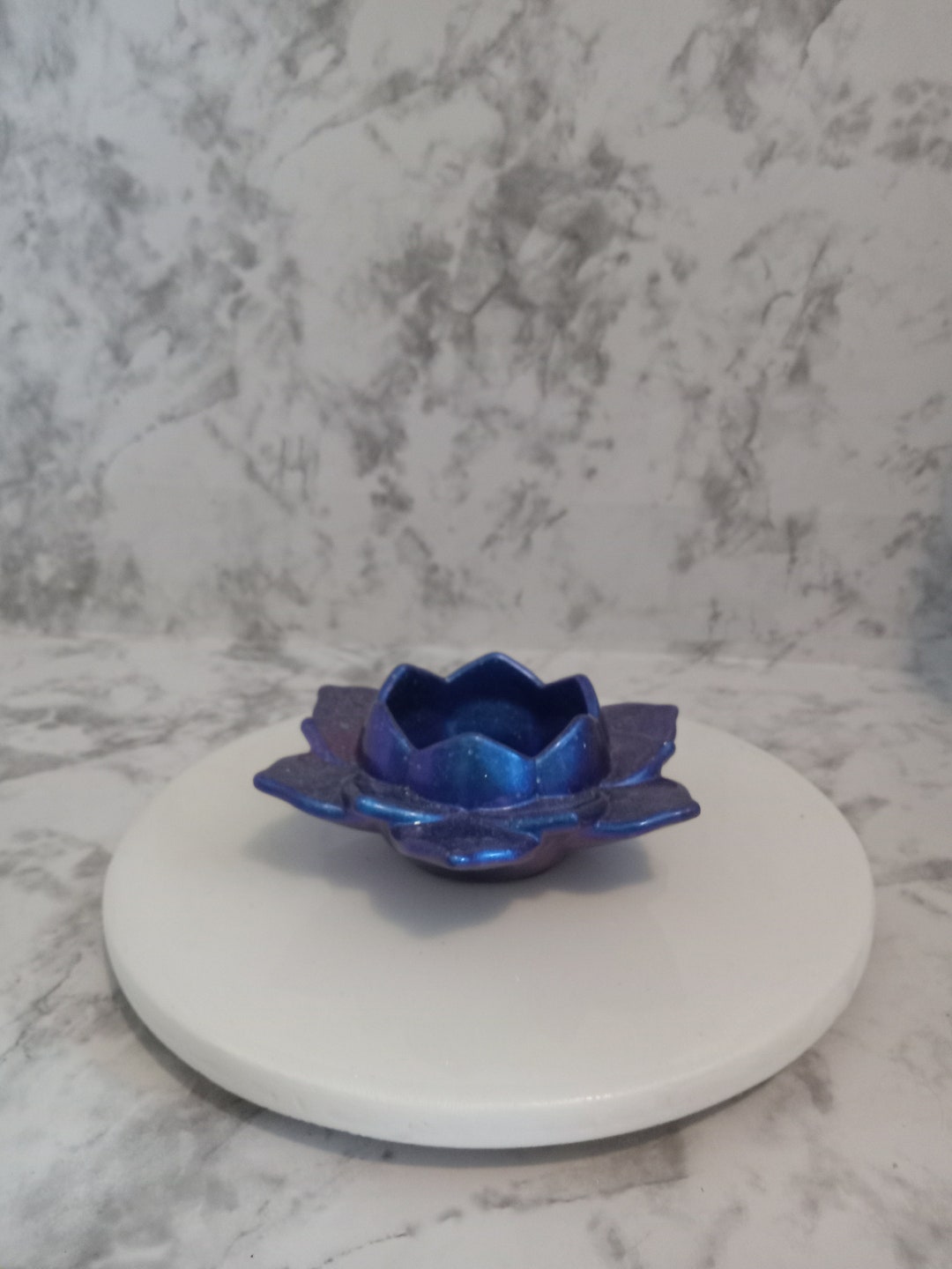 Custom Resin Lotus Flower Candle Holders Etsy