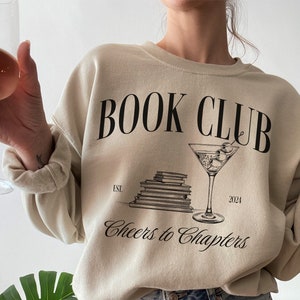 Custom Book Club Sweatshirt, Personalized Reading Club Crewneck Sweater, Bookish Shirt, Gift for Book Lover, Book Club Gift, Gift for Reader