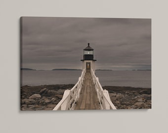 Marshall Point Lighthouse Photo Print: Maine Coastal Landscape Photography Wall Art