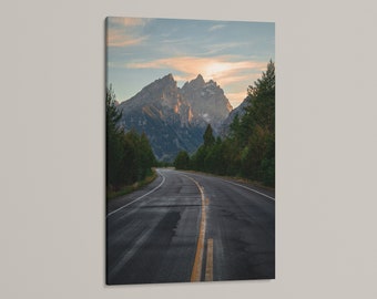 Grand Teton National Park Photo Print: Jenny Lake Road Landscape Photography Wall Art