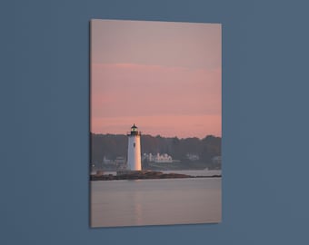 Portsmouth Harbor Lighthouse Print: New England Coastal Landscape Photography Wall Art
