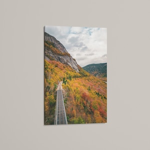Fall Foliage Art Print | Crawford Notch New Hampshire Autumn Wall Decor, White Mountains, Cabin Art, Canvas Print, Metal Print, Photo Prints
