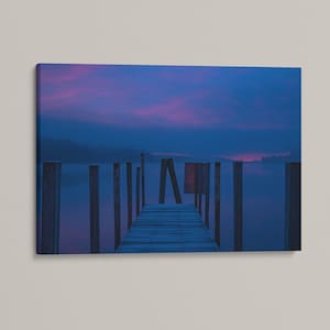 Dock Photo Print: Lake Winnipesaukee Lake House Decor, New England Photography Wall Art, Wall Hanging, Canvas Print for Home, Metal Print