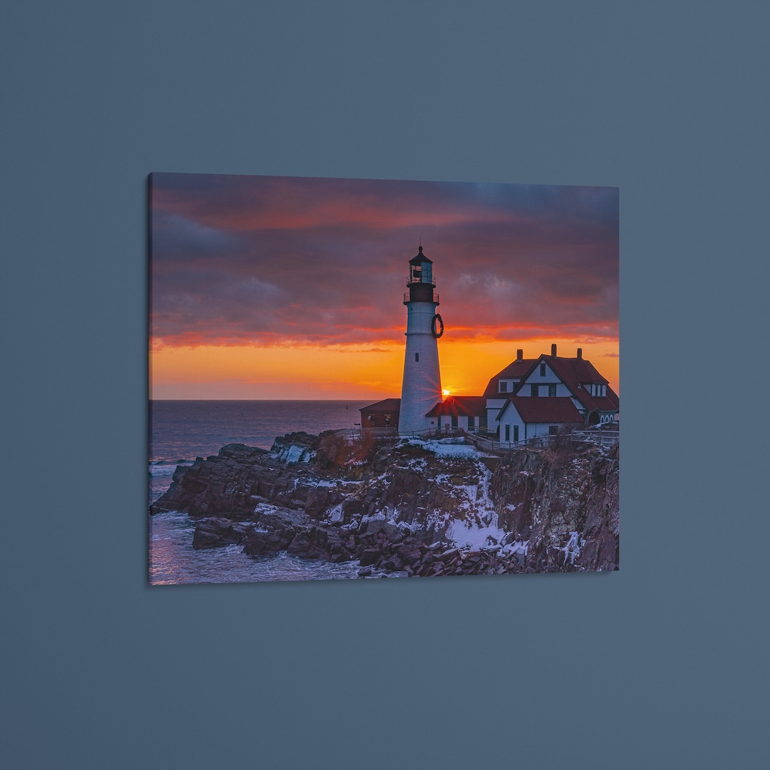 Portland Head Lighthouse Wall Art, Maine Wall Decor, New England
