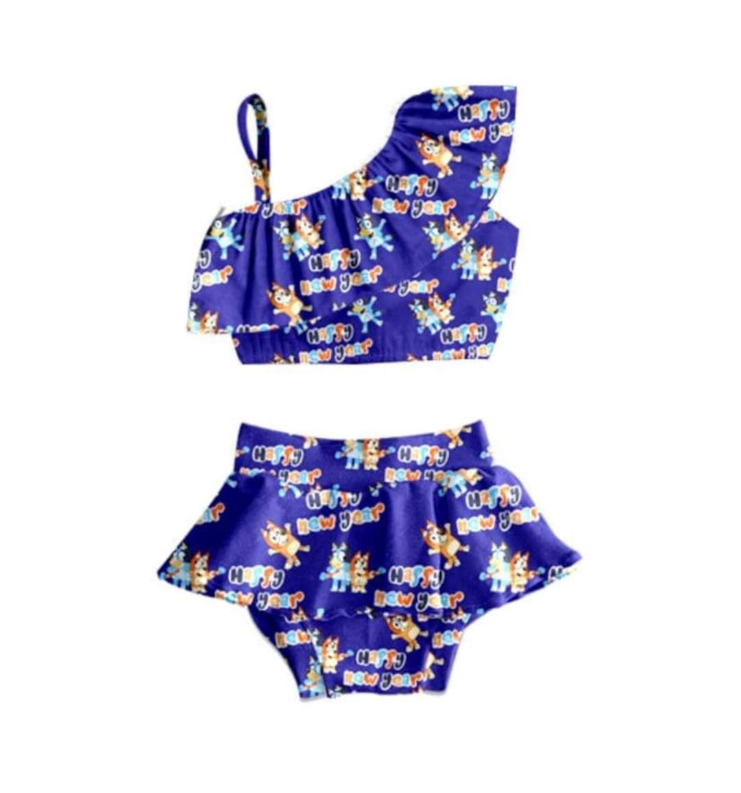Pre Order Bluey Fashionable Bathing Suit Etsy