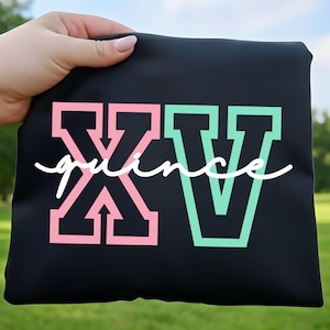 XV Cumpleaños SVG, 15.º Cumpleaños Svg, XV Png, Mis XV Años Svg, Quinceañera Svg, Mis Quince Svg, Quince Svg, XV Squad Png, Cricut Cut File imagen 1