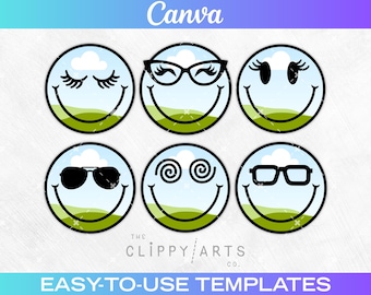 Marco de Canva con cara sonriente, marco de doodle de Canva, editable en Canva, marcos para Canva, arrastrar y soltar, paquete de plantillas de marcos de Canva, diseña el tuyo propio.