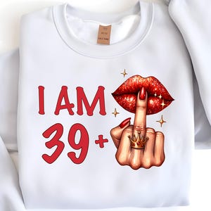 39 Plus Middle Finger, 39 Plus 1 Birthday PNG, Its My Birthday, 40th Birthday, Birthday Diva, 39 Plus One, Birthday Queen, Digital Download