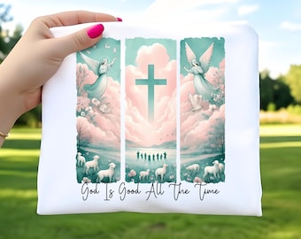 God Is Good All The Time PNG, Brushstroke PNG, Cross Png, Faith Designs, Watercolor Christian PNG, Religious Png, Jesus Png Design