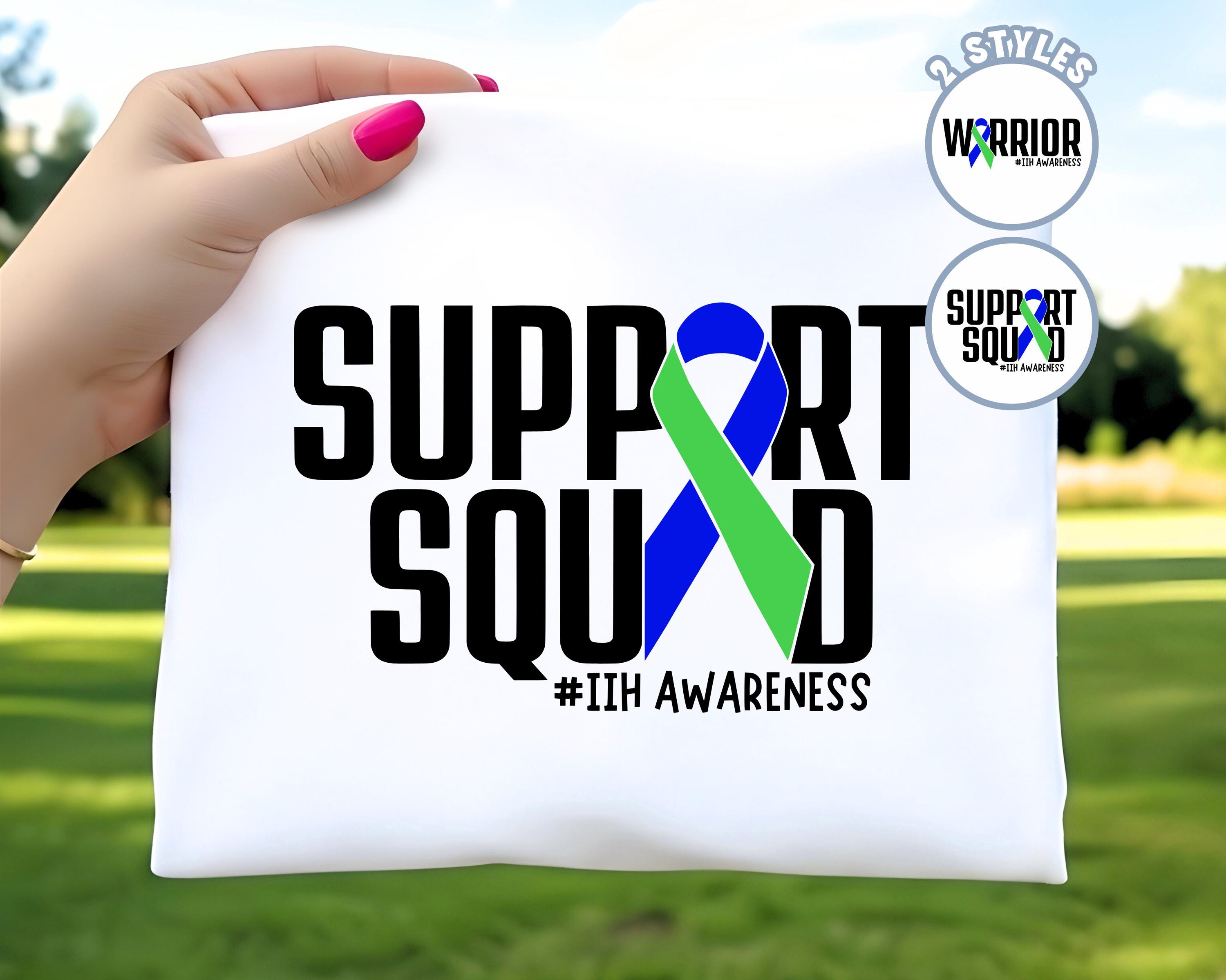 Iih Ribbon Color IIH Awareness SVG, Awareness Ribbons SVG, Warrior Support Squad Png ...