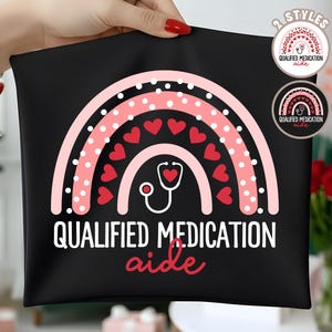 Valentines QMA PNG, Healthcare PNG, Med Aide Png, Medical Png, Medication Aide Png, Qualified Medication Aide Png, Sublimation Design