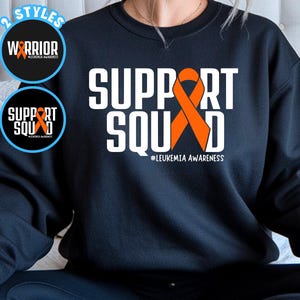 Leukemia Warrior and Support Squad SVG, Leukemia Ribbon SVG, Awareness Ribbons SVG, Leukemia Awareness Svg, Warrior Png, Cricut Cut File