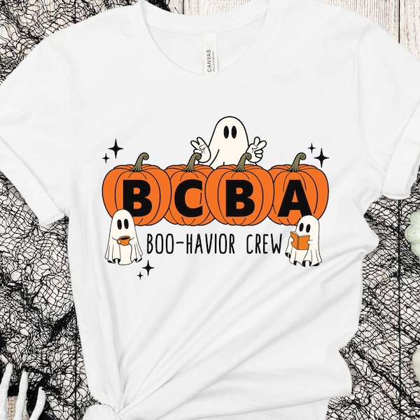 BCBA Halloween Shirt, ABA Halloween Shirt, BCBA T Shirt, Bcba Tshirts, Aba Shirts, Behavior Analysts, Bcba Therapist Gift,Aba Therapist Gift