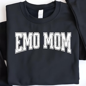 Distressed Emo Mom SVG, Varsity Font SVG, Emo Mom PNG, Funny Mama Png, Emo Moms Club Svg, Funny Mom Svg, Mothers Day Svg, Cricut Cut File