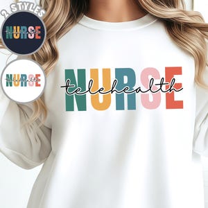 Retro Telehealth Nurse PNG, Medical PNG, PNG Nurse Designs, Telemedicine Png, Blue Nurse Png, Healthcare Clipart, Sublimation Design