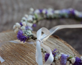 Blumenkranz | Haarkranz | Kopfkranz | Blumenstecker | Trockenblumenkranz | Kopfschmuck Wiesn | Kommunion | Hochzeit | Brautjungfern | JGA