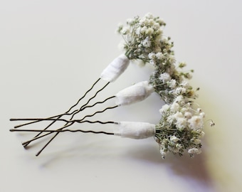 Haarnadeln mit Blumen | Haarnadel Set | Trockenblumen | Haarschmuck | Blumenstecker  | Hochzeit | Brautjungfern | Kommunion | Wiesn