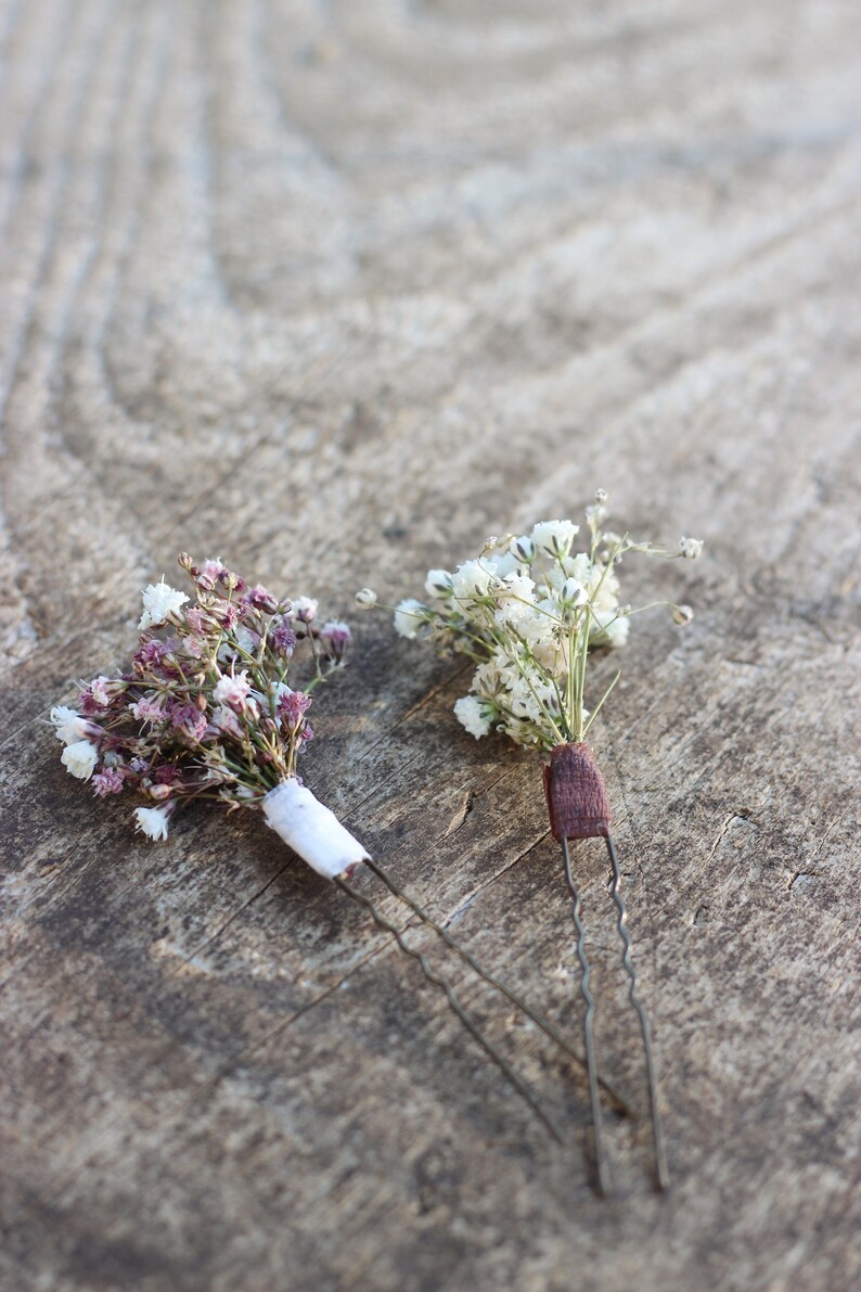 Blumenkranz Haarkranz Kopfkranz Blumenstecker Trockenblumenkranz Kopfschmuck Wiesn Kommunion Hochzeit Brautjungfern JGA Bild 5