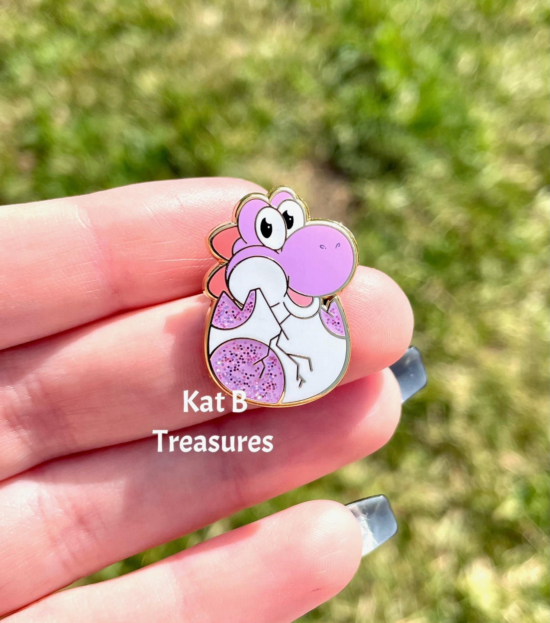 LE 20 Light Purple Baby Yoshi GLITTER Pin - Etsy