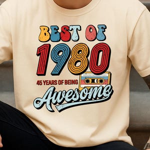 Camisetas personalizadas para hombre y mujer, camiseta retro vintage de cumpleaños para hombre y mujer: Lo mejor de 1987, 1985, 38, 40 años de ser increíble, texto personalizado.