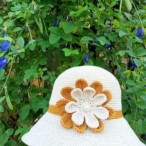 Crochet Sun Hat, Handmade Summer Hat Crochet, Cute Crochet Hat For Women