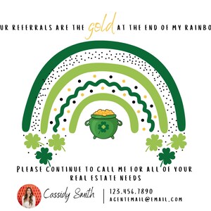 Immobilier Carte postale/Modèle/St. Patrick's Day/Référence