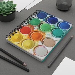 Customizable Watercolor Notebook