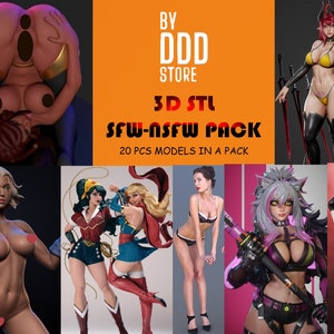 3D Stl SFW-NSFW  Pack |  3d Print Files | Very High Quality