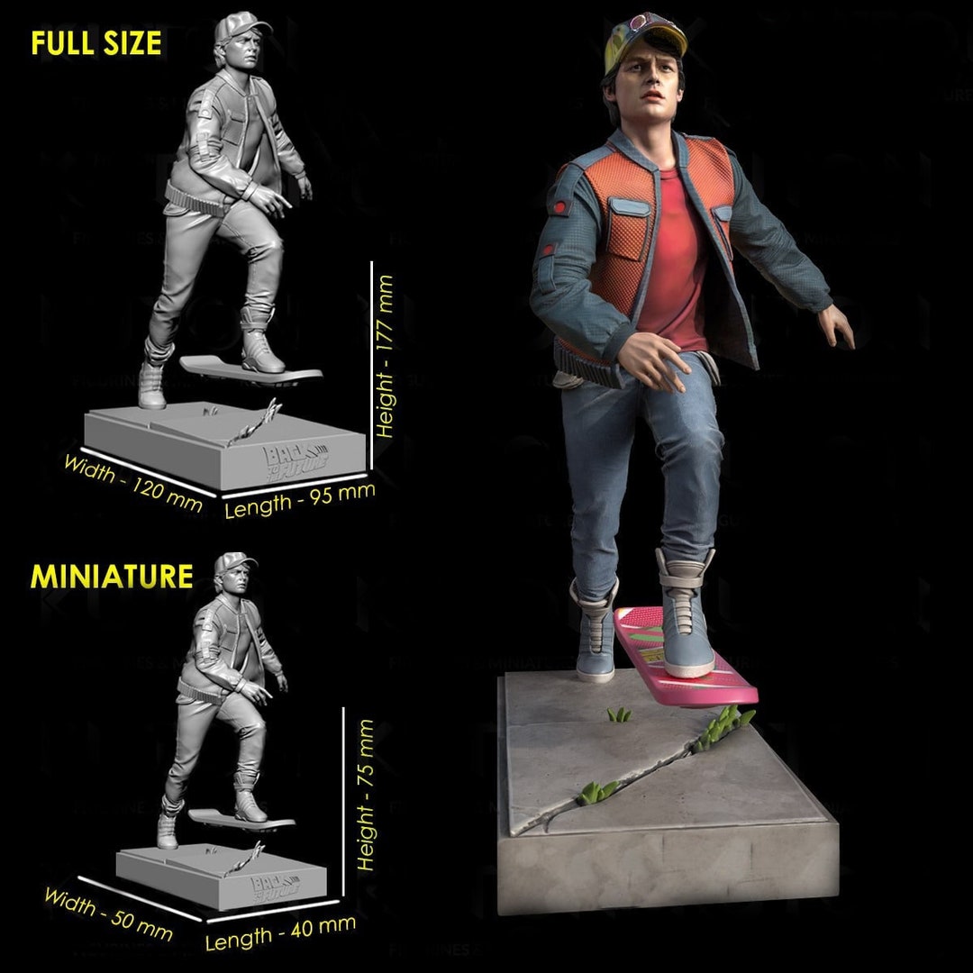 3d Stl Martin Mcfly Print File 3d Print File Etsy Hong Kong