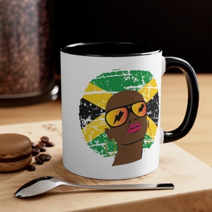 Personalized Jamaica Gift Jamaica Flag Coffee Mug Jamaica Heritage Jamaica Souvenir