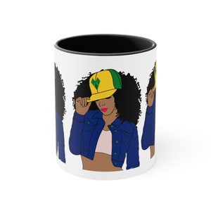 Personalized St Vincent and The Grenadines Flag Coffee Mug 11oz Vincy Pride