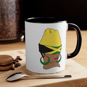 Personalized Jamaica Gift Jamaica Flag Coffee Mug Jamaica Heritage Jamaica Souvenir